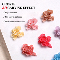 HONEY GIRL Gel de Sculpture 3D pour Ongles 12 Couleurs, Gel de Peinture pour Dessin Floral, Design d'Art des Doigts, Gel de Gravure d'Ongles, Marque Privée