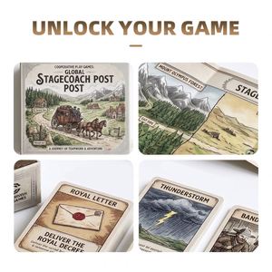 Étui magnétique à rabat avec compartiment secret, jeu de société d'exploration interactive tactile sur le thème des cartes et jetons vintage - Product Image 3