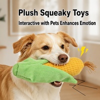 Jouet pour chien en peluche écologique et mignon, résistant aux morsures, interactif, anti-ennui, pour chiot, avec sonnette