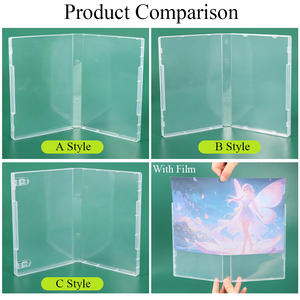 SUNSHING 22mm Sponge Dauber <b>Storage</b> Case Empty Hubless DVD-Style Case <b>Plastic</b> Box for Brochure Ticket Board Game Container - Product Image 5