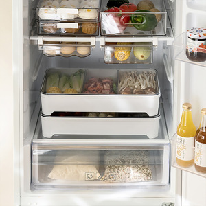 Yimijia Kitchen Food Prep Tray Square Stackable Compartmentalized Draining Box For Hot Pot Meal Preparation - Product Image 5