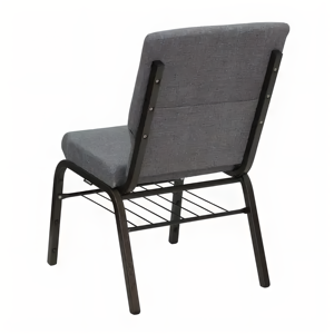 Metal gris azul-morado Iglesia Banquete Sillas de auditorio apilables Cojines gruesos Silla de teatro apilable al por <span class=keywords><strong>mayor</strong></span> - Product Image 1