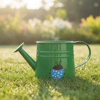 Arrosoir pour enfants Kimleyda 1L en acier galvanisé écologique, ensemble d'accessoires de jardinage