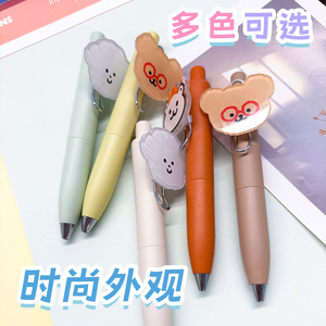 Stylo publicitaire à bouton-poussoir, coque en plastique, patch acrylique personnalisable, usage promotionnel - Product Image 1