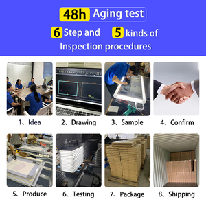 Khách sạn sang trọng hình bầu dục Led Gương trang điểm với ánh sáng thông minh màn hình cảm ứng Gương phòng tắm với đồng hồ kỹ thuật số và Bluetooth - Product Image 5