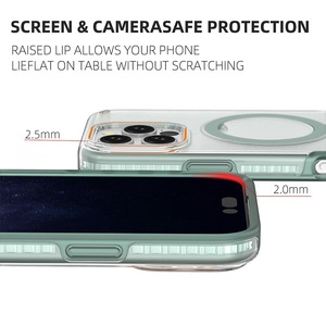 Étui de téléphone magnétique 2-en-1 avec support pour iPhone 17 Pro Max, 16, 15 Plus, 14 Pro, 13, 12 – Coque de protection antichoc pour iPhone 17 Air - Product Image 5