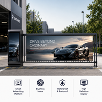 Barreras de Seguridad, Sistema de Control de Acceso para Estacionamientos, Barreras Automáticas Ajustables con Publicidad