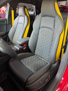 Accessori Interni Auto GZYLC, Coprisedili in Pelle Personalizzati per <span class=keywords><strong>Sedili</strong></span> Sportivi da Corsa, per <span class=keywords><strong>Audi</strong></span> <span class=keywords><strong>A3</strong></span> A4 A5 A6 A7 RS Upgrade - Product Image 1