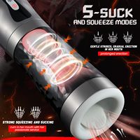 Appareil de masturbation entièrement automatique - Accessoire électrique masculin pour jeux de rôle