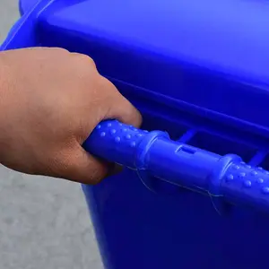 360 LT 240L 120L 100L 80L Patio Trash Can Rectangular Plastic Waste Bin With Foot Pedal Structure