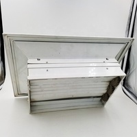Diffuseur d'air de ventilation CVC rectangulaire avec anémostat et lame d'amortisseur opposée réglable