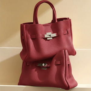 Mayorista Cuero Genuino Suave Bolso Hombro Mujer Correa Desmontable Casual Handbag Trabajo Diario Fabrica Directo OEM Servicio - Product Image 1