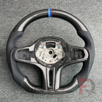 Livraison rapide pour BMW Série G G20 330i X3 G01 540i G30 M550i X5 G05 G80 M3 G82 Volant chauffant en fibre de carbone avec LED