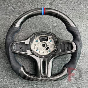 Consegna Rapida per <span class=keywords><strong>BMW</strong></span> Serie G: G20 330i, <span class=keywords><strong>X3</strong></span> <span class=keywords><strong>G01</strong></span> 540i, G30 M550i, X5 G05, G80 M3, G82 - Volante Riscaldato in Fibra di Carbonio con LED - Product Image 4