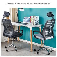 Chaise de bureau ergonomique à dossier haut en maille Silla Chaise de travail inclinable