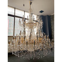 Grand lustre moderne de luxe en cristal, luminaire suspendu LED pour hall d'hôtel, escaliers, projet personnalisé, installation, forme allongée