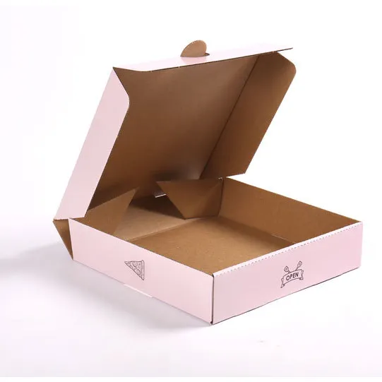 피자 상자 도매 테이크 아웃 피자 포장 상자 휴대용 구운 제품 인스턴트 식품 포장 피자 종이 상자