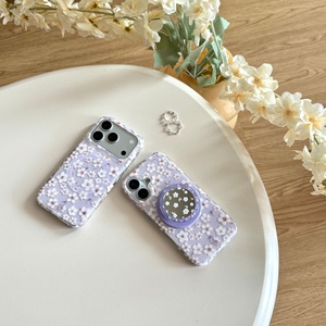 Funda Magnética para Teléfono con Diseño Floral y Superficie de Espejo, para Apple 17 Pro Max, Compatible con iPhone 16 y 15 - Product Image 3