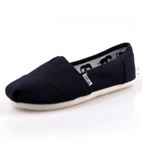 Espadrilles plates en toile à pédale, couleur unie, pour amoureux des chaussures décontractées, vente en gros pour fabricants
