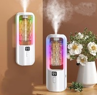 Difusor de Aromas Ultrasónico Recargable de 5 Ajustes con Pantalla, Pulverización Automática, Compacto, de Pared, para Aceites Esenciales