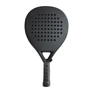Raqueta de Paddle tenis con logotipo impreso personalizado, fibra de carbono, forma de diamante/Gota