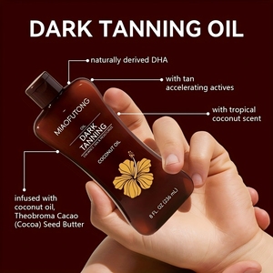 Wholesale <strong>Organic</strong> DHA Tanning <strong>Oil</strong> Body <strong>Self</strong> Sun Accelerator <strong>Tan</strong> Skin <strong>Oil</strong> for All Skin Types Outdoor Beach Sunbathing - Product Image 2