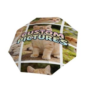 1 Parapluie pliant personnalisé avec collage photo de chat, sans MOQ, cadeau personnalisé avec photo d'animal de compagnie, commande unique - Product Image 4