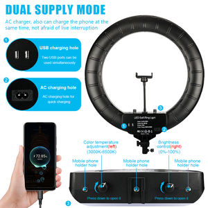 Offre Spéciale <span class=keywords><strong>Prix</strong></span> compétitif Plastique ABS Live Streaming Studio Show Selfie Fill Portable Réglable Vente en gros Anneau lumineux - Product Image 5