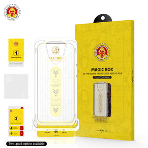 (สินค้าใหม่) ชุดอุปกรณ์ป้องกันหน้าจอ Magic Box ฟิล์มกระจกนิรภัยสำหรับ <span class=keywords><strong>iPhone</strong></span> Series - อุปกรณ์ติดตั้ง - ความคมชัดระดับ HD - Product Image 1