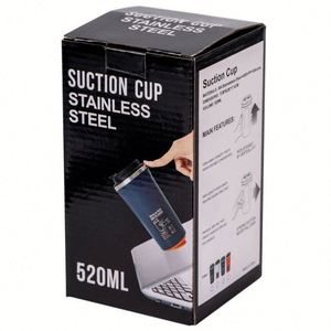 Nouvelle arrivée : Tasse à café anti-fuite en acier inoxydable à double paroi avec ventouse - Product Image 6