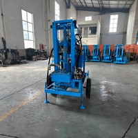 Foreuse mobile pour puits d'eau montée sur remorque, machine de forage de puits pour utilisation sur le terrain