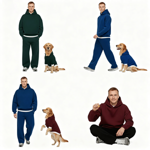 Conjuntos <span class=keywords><strong>de</strong></span> Sudadera con Capucha y Pantalones Deportivos para Hombre, Color Liso, Personalizados <span class=keywords><strong>de</strong></span> Joymay, Cómodos y Holgados, <span class=keywords><strong>de</strong></span> Algodón, con Diseño <span class=keywords><strong>de</strong></span> Perro - Product Image 4