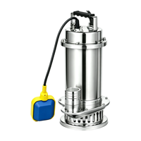 Pompe submersible pour eaux usées en acier inoxydable estampé WQ(D)-SC 304, Fournisseur mondial pour expositions, Raccord fileté BSP