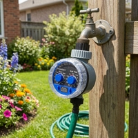 Pengatur Waktu Penyiraman Elektronik untuk Taman, Pengontrol Irigasi Otomatis, Timer Penyiraman untuk Rumah, Halaman, Patio, Sistem Irigasi Tetes