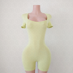 Nouvel ensemble de combinaisons et bodys pour femmes 2026 – Tenues de fitness et de sport en nylon avec fermeture éclair personnalisée – Loungewear coloré - Product Image 6