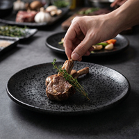 Vaisselle en céramique vintage, assiettes en grès pour le dîner et le service, pour restaurant et maison