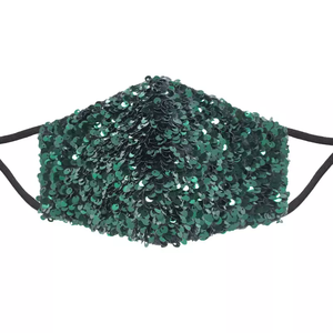 <span class=keywords><strong>Masque</strong></span> facial à paillettes pour femmes pour la vie nocturne <span class=keywords><strong>Masque</strong></span> en <span class=keywords><strong>tissu</strong></span> de fête à la mode et protecteur Noël - Product Image 3