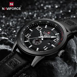 นาฬิกาข้อมือ Naviforce 9229 NF9229 รุ่นใหม่สำหรับผู้ชาย ดีไซน์หรูหรา เรืองแสง แฟชั่น โครโนกราฟ ควอตซ์ กันน้ำ สายหนัง เหมาะสำหรับธุรกิจ - Product Image 4