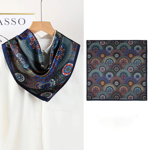 Customized Printed Silk Bandana Scarf Men Outdoor Casual Soft Square <b>Neck</b> <b>Warmer</b> Head Scarf for Men Streetwear - Product Image 6