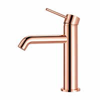 Robinet de lavabo en laiton à poignée unique AMAXO, Robinet de lavabo de salle de bain monotrou, Robinet mélangeur de lavabo de salle de bain, Cartouche céramique