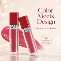 Gloss à lèvres effet miroir longue tenue, aspect naturel, tube carré 5ml, faible MOQ, pour usage quotidien.