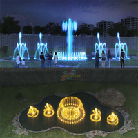 Fuente de Agua Comercial para Exteriores con Diseño Animado Mágico Personalizado 2D y 3D, Música y Agua Danzante, Novedad 2026