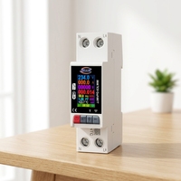 Interrupteur intelligent Jiuji Tuya, disjoncteur, compteur d'énergie LCD, mesure de la puissance KWh, minuterie, relais, télécommande, application Smart Life