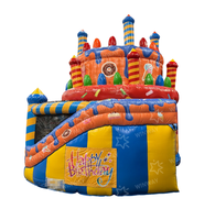 Château gonflable commercial pour anniversaires, maison de saut gonflable pour enfants avec toboggan pour événements et locations de fêtes