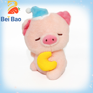 Livraison rapide, <span class=keywords><strong>peluche</strong></span> de cochon mignonne de 8 pouces avec lune, pour enfants, cadeau pour enfants, jouet en <span class=keywords><strong>peluche</strong></span>, poupée en <span class=keywords><strong>peluche</strong></span> pour enfants - Product Image 1