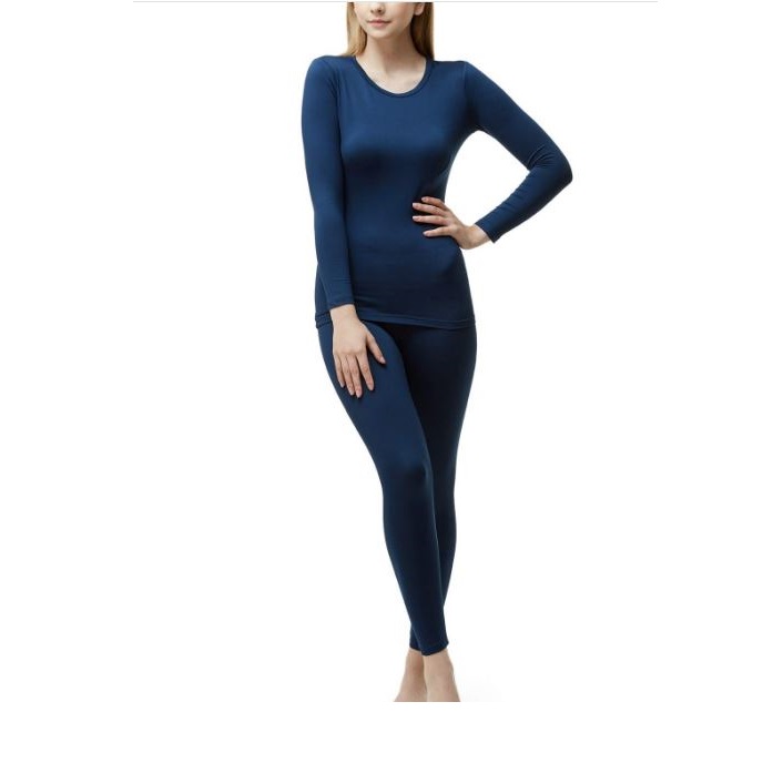 Nouvel arrivage de sous-vêtements thermiques pour femmes double face en polaire sans couture Thermos vêtements costume hiver 2 pièces caleçons longs chauffants