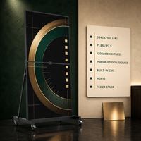Afficheur LED pliable P1.86 pour salle d'exposition de voitures de luxe, cadre fin, contraste élevé, 4K HDR10, garantie de 2 ans, 1200 cd, écran de visualisation 170°