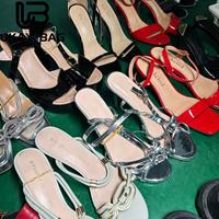 Chaussures de mode pour femmes S15 Thrift, vente en gros, prix moins cher, lots de chaussures usagées mixtes, vente de talons d'occasion pour femmes élégantes