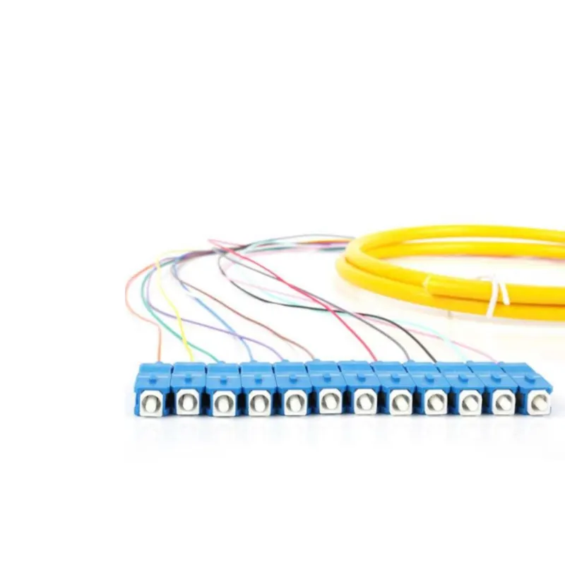 SC/UPC-ST/UPC fiber pigtail PVC/LSZH 2.0mm/3.0mm 1 core mode tunggal kuncir serat
