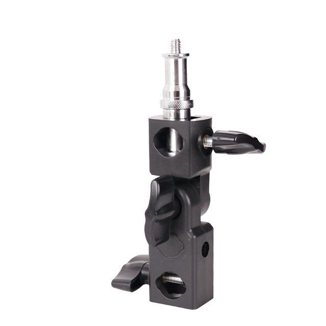 Kaliou B066 1/4" to 3/8" Tripod Screw Camera Flash Speedlite Mount Bracket Reflector Camera Holder Metal